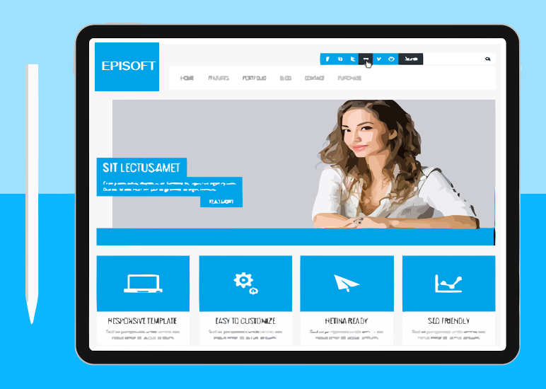 Avalon Physician Services' custom website on a laptop and mobile phone. 